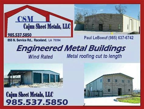 cajun sheet metal houma|cajun sheet metal raceland.